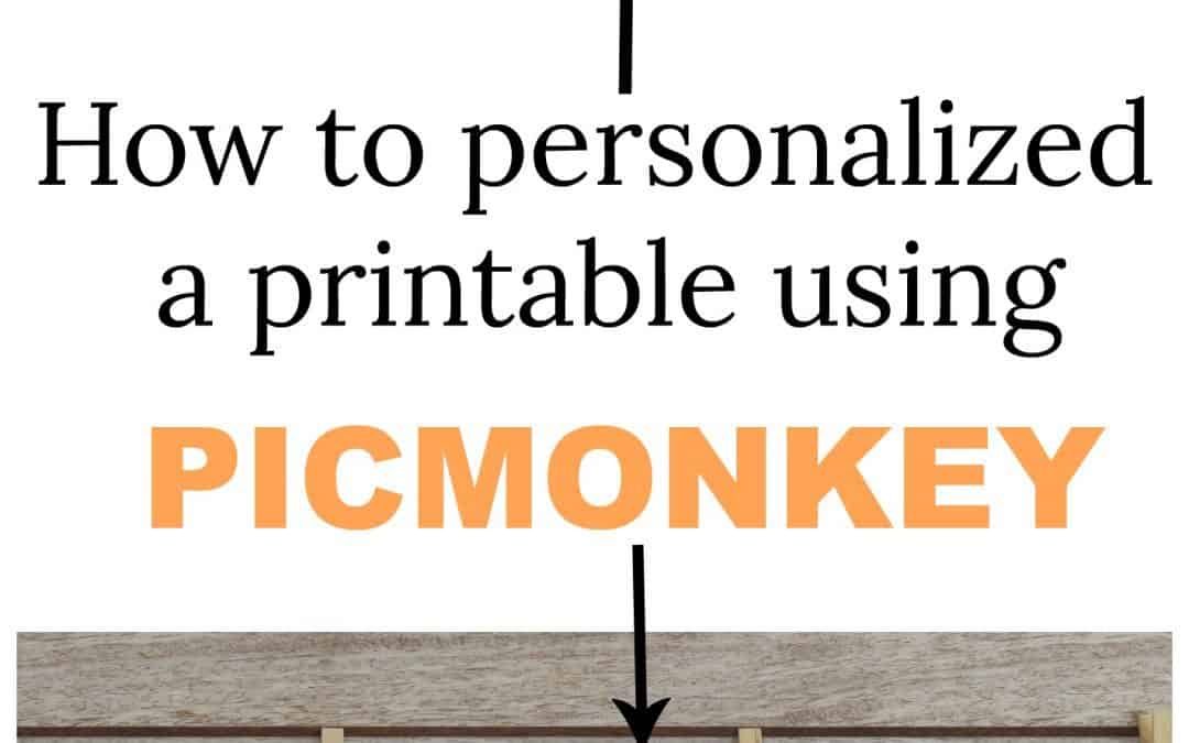 How to personalize printables using Picmonkey