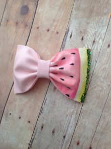 Etsy Hair Bow Watermelon