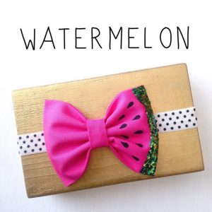 Etsy Hair Bow Watermelon bow