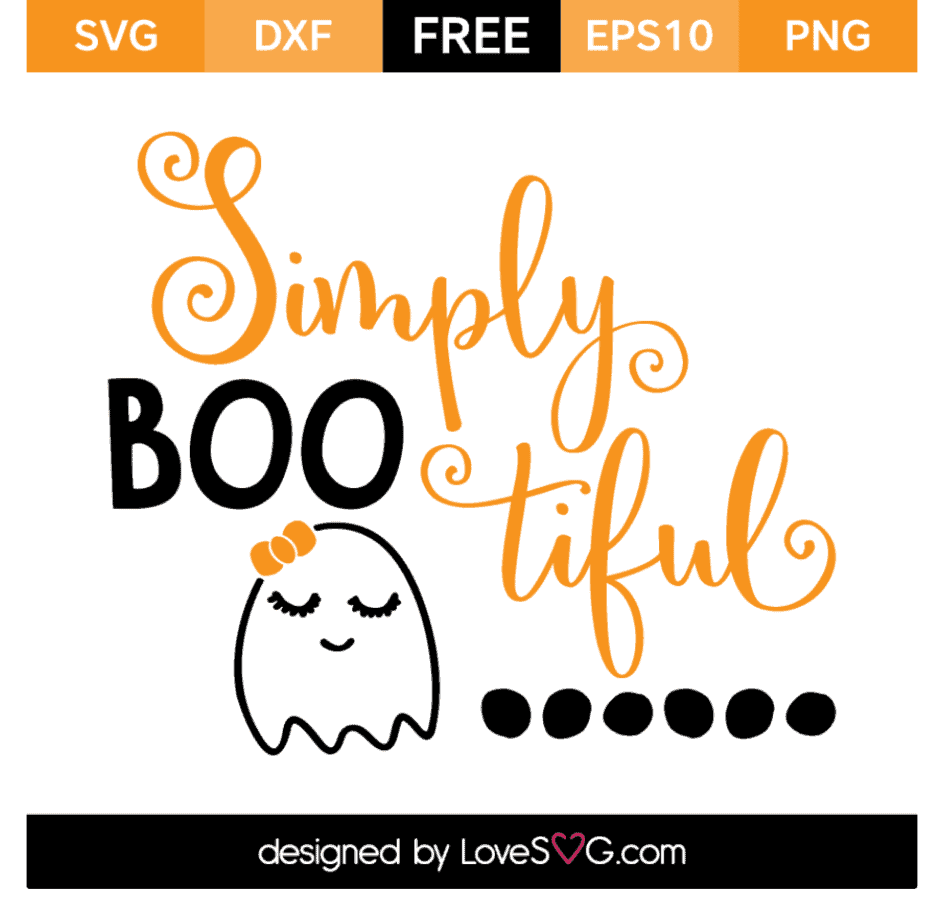 Halloween SVG Simply Boo Tiful Lovesvg com