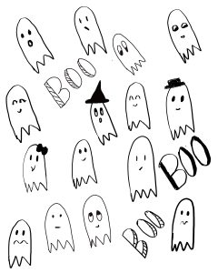 free halloween printable Boo_Handdrawn