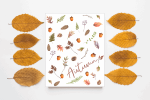 free fall printable Aumn leaves