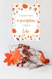 free fall printable I never met a pumpkin i didn't like