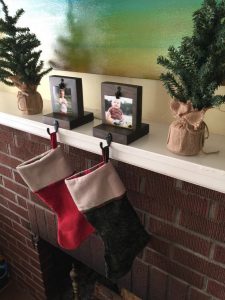 picture christmas stocking holder