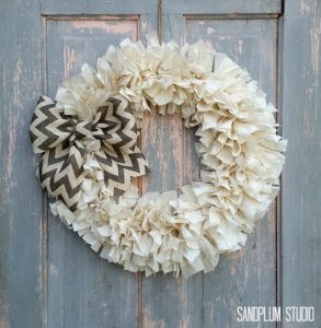 shabby chic wreath sandplum studio
