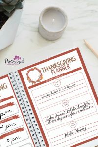 Thanksgiving Planner by Pint Sized Treasures