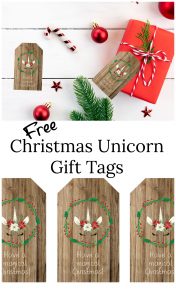 Christmas unicorn gift tags interest