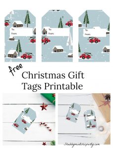 christmas gift tags pick up truck pinterest