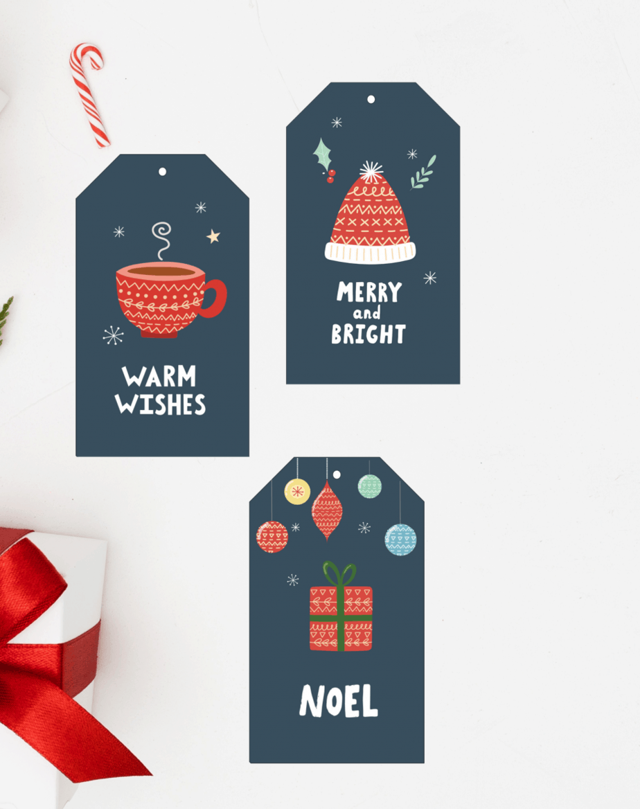 Free Cozy Christmas Gift Tags Printables | Shabby Mint Chic Party