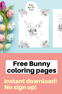 Shabby-Mint-Chic-Party-bunnies coloring pages