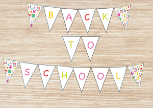 back to school banner free printable for school