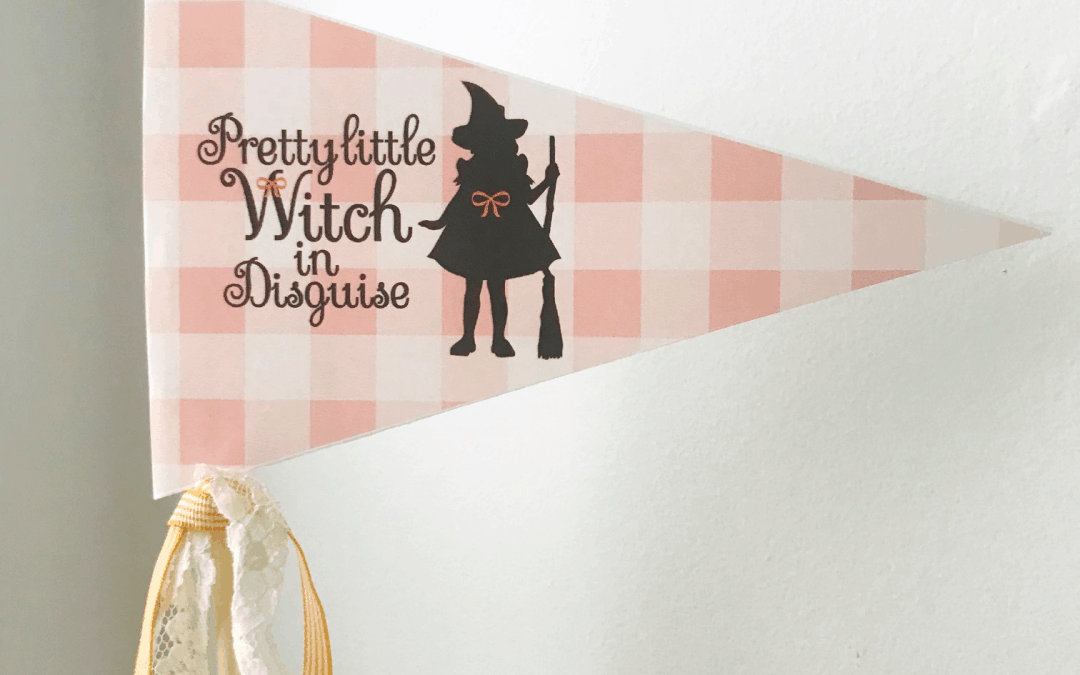 Free Printable Halloween Witch Flag