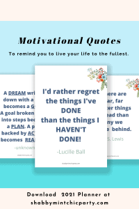 motivational quotes in 2021 planner