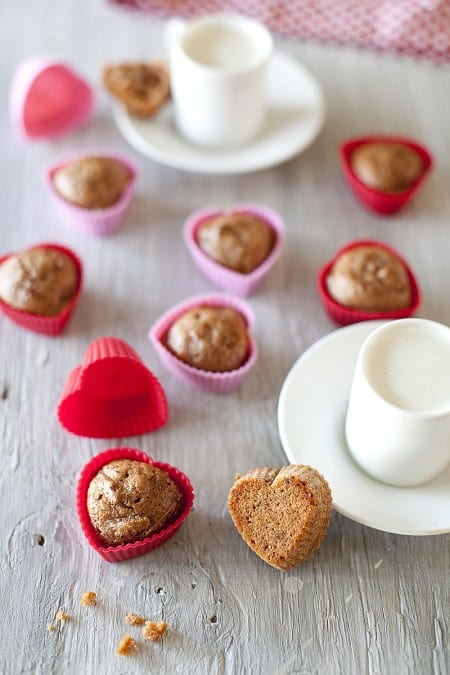 valentine's day treat heart muffins