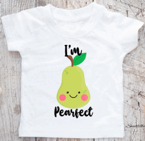 Kawaii fruit I'm Pearfect shirt SweetLilBebe