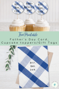 Father's DAy card and gift tag freebie
