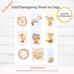 Free Fall/Thanksgiving Printable Gift Tags