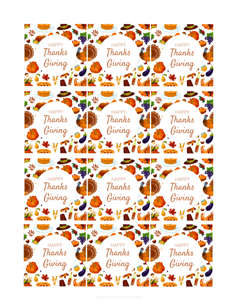 free thanksgiving planner with gift tags cupcake toppers free printable