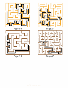 thanksgiving planner with mazes for kids activity pages