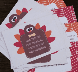 Thanksgiving trivia free printable