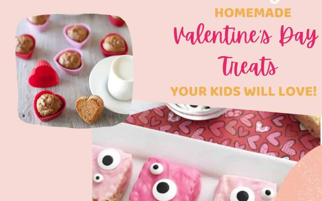 16 Valentine's Day food treat ideas for kids and a free printable cookie card