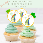 Free St.Patrick’s Day Printable Gift Tags and Cupcake Toppers