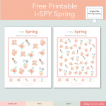 Free Printable  Spring Garden I Spy Activity Page