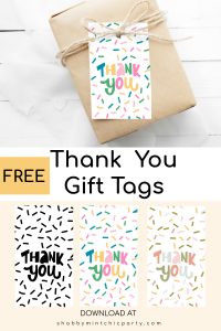 non-plastic kids' party favors party gift tags free printable