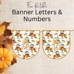 DIY Fall Banner Letters – Free Printable