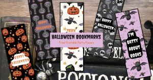 5 free printable halloween bookmarks