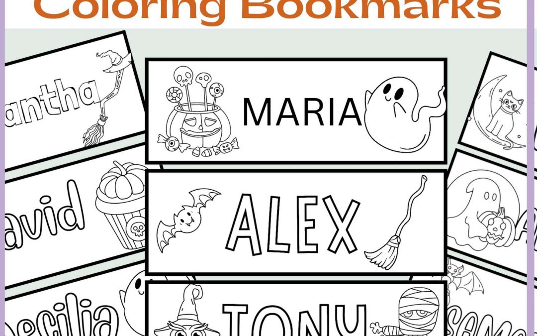 DIY Personalized Halloween Coloring Bookmarks: It’s Easier Than You Think