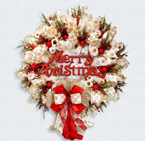 Christmas Wreath from Merry Mind Studio on Etsy
