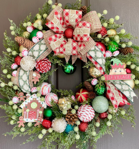 Christmas Candy Wreath