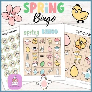 spring bingo game printable