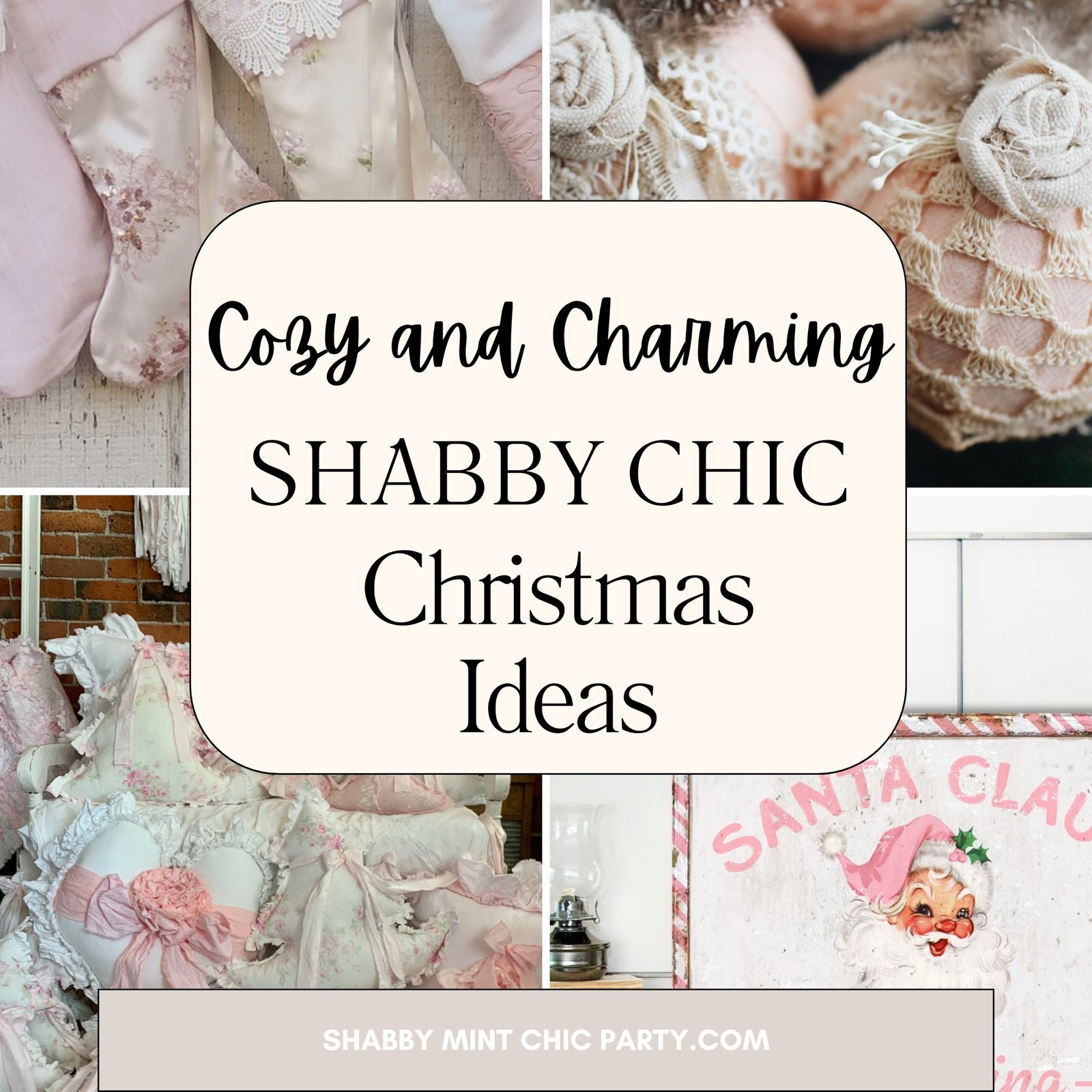 Shabby Chic Christmas decoration ideas