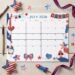 July 2026 printable calendar freebie